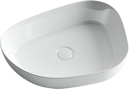 Раковина из сантехнического фарфора Ceramica Nova ELEMENT CN5003 60х40 накладная цвет белый без отверстий под смеситель - фото 2