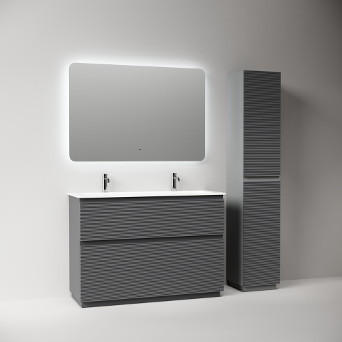 Тумба под раковину Sancos FOLK Floor FL120FGS 120х40 напольная цвет серый - фото 3