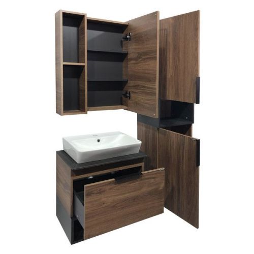 Зеркало-шкаф Comforty Штутгарт 00004151036CF 60х80 подвесной цвет коричневый - фото 3