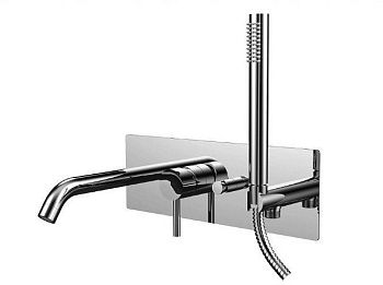 Смеситель для ванны с душем Paffoni Light LIG001CR встраиваемый в стену хром