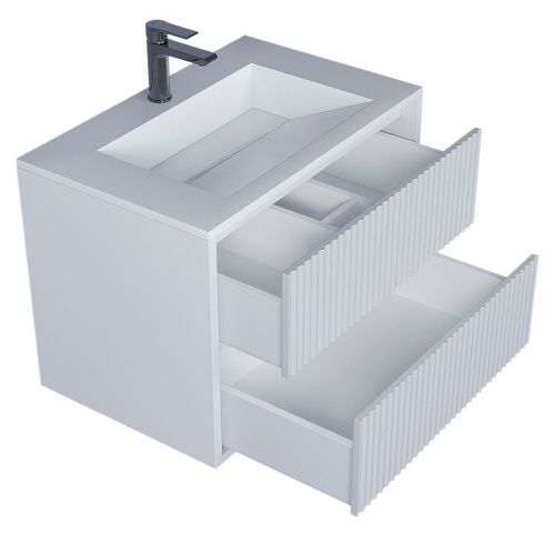 Тумба с раковиной Uperwood Next Premium 3930205165 70х50 цвет белый - фото 5