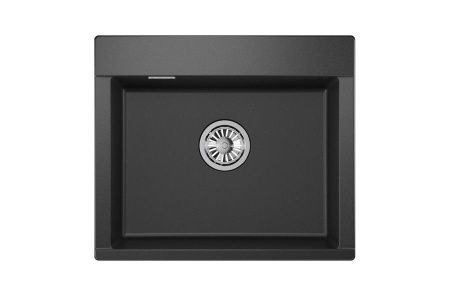 Кухонная мойка Granula 5804, ЧЁРНЫЙ 60х50 цвет черный поверхность матовая