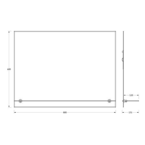 Зеркало Evoform Attractive BY 0516 80х60 подвесное - фото 2