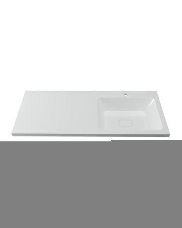 Раковина из искусственного камня Orange Sistema ST-120RAR 120х48 над стиральной машиной цвет белый