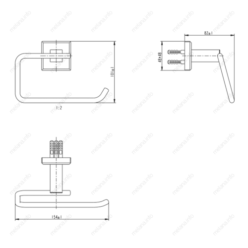 Бумагодержатель Melana 862007-1 - фото 2