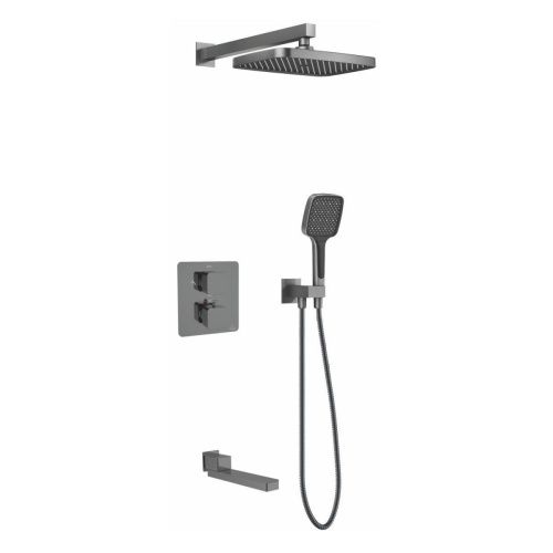 Душевая система Rose R1595T встраиваемая в стену цвет серый с термостатом - фото 2