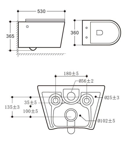 Унитаз подвесной Art&Max ZOE AM9322C1CHR белый с сиденьем микролифт безободковый каскадный смыв - фото 4