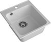 Кухонная мойка Granfest Quarz 17 серый 50х40 цвет серый поверхность матовая