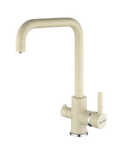 Смеситель для кухни Paulmark LOGAS Lo213021-328 на мойку бежевый