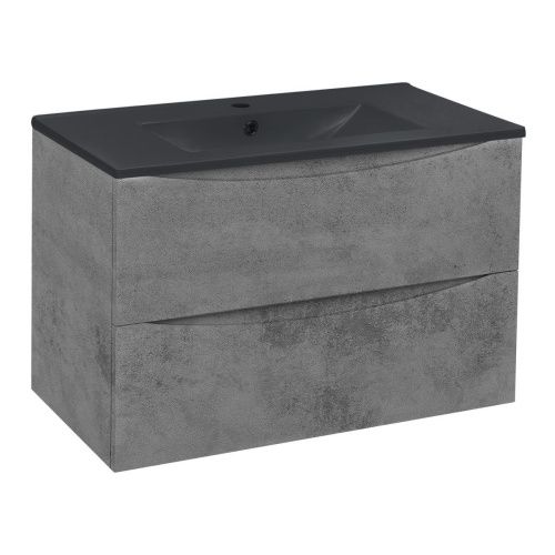 Тумба под раковину Vincea Mia VMC-2MC750BT 80х50 подвесная цвет серый - фото 5