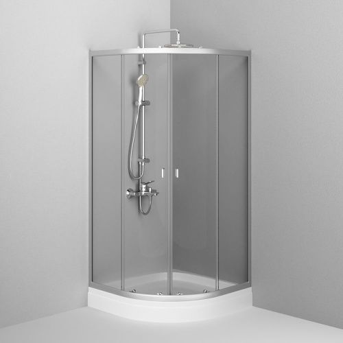 Душевой уголок Am.Pm X-Joy W88E-205-090MT64 90х90 стекло прозрачное профиль хром с поддоном - фото 3