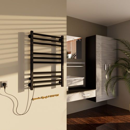 Полотенцесушитель электрический Altasan АрмадаПроф АрмадаПрофР8050ЧМ 55х80 черный - фото 3
