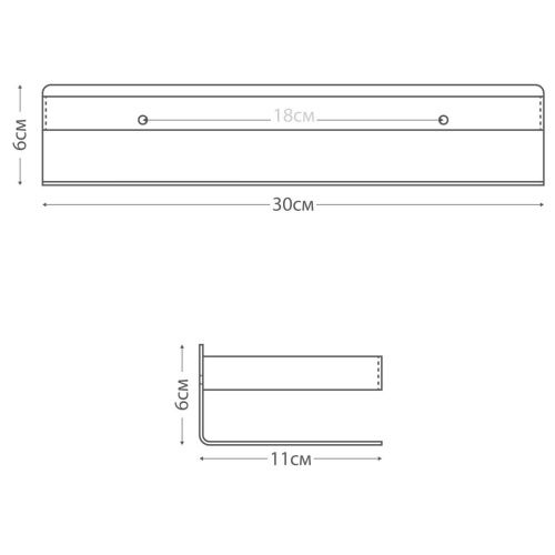 Полка в ванную комнату Fixsen Hotel FX-31003H - фото 4