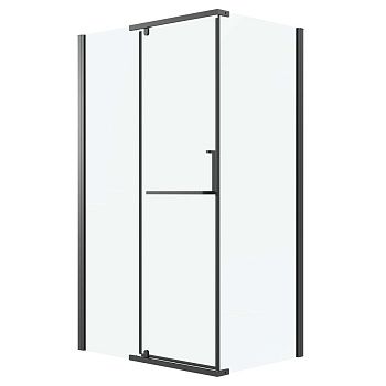 Душевой уголок Grossman Pragma 120.K33.03.1280.21.00 120х80 стекло прозрачное профиль черный без поддона