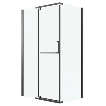 Душевая перегородка Grossman Pragma 200.K33.03.80.21.00 80х195 стекло прозрачное профиль черный