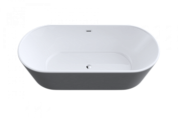 Ванна акриловая Art&Max AM-525-1700-745 170х75 отдельностоящая овальная с ножками и каркасом