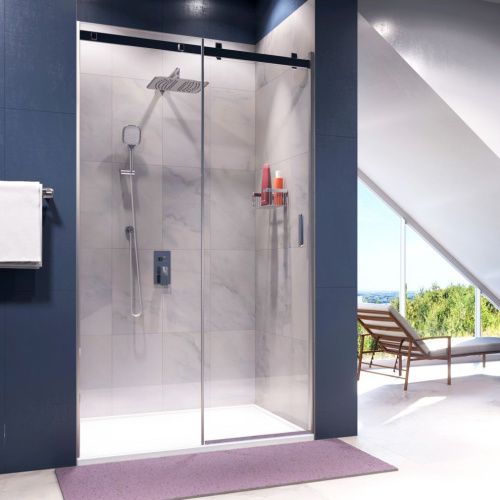 Душевая дверь Wasserkraft 15R30 130х200 стекло прозрачное профиль хром - фото 2