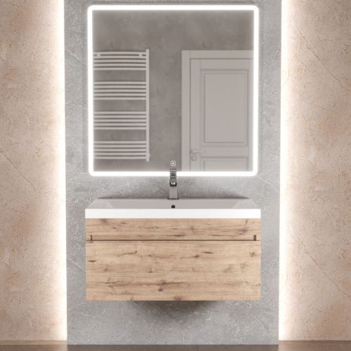 Тумба с раковиной Uperwood Eva 3930313471 70х50 цвет коричневый - фото 2