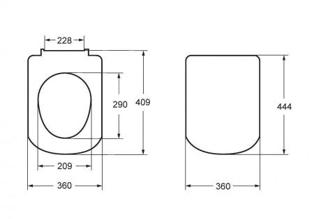 Крышка сиденье для унитаза Roca Debba 78019D2003