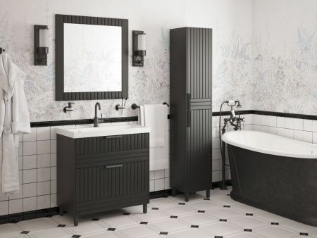 Тумба под раковину Corozo Терра SD-00001323 80х40 напольная цвет серый