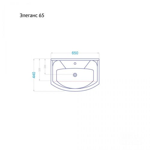 Тумба с раковиной Alavann Vittoria ALV1014000 70х40 напольная цвет белый - фото 5