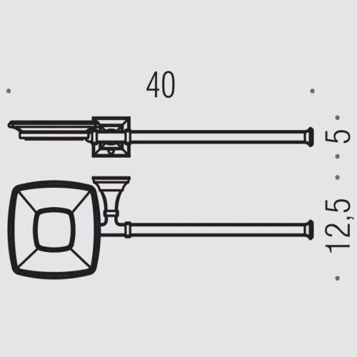 Мыльница Colombo Portofino B3274S.CR-VAN - фото 2