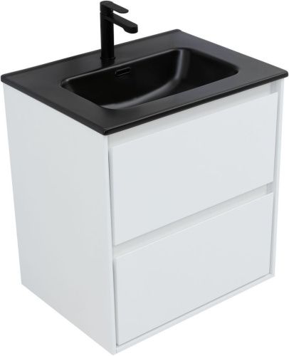 Тумба под раковину Aquanet Милан 00336367 60х50 подвесная цвет белый - фото 2