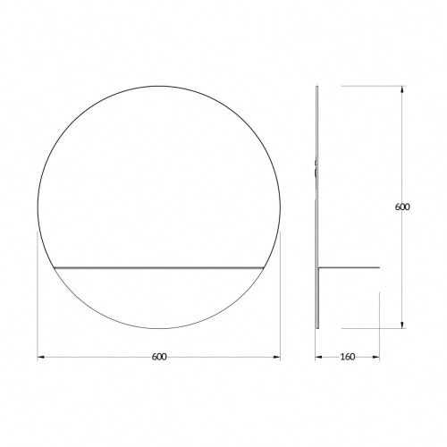 Зеркало Evoform Shadow BY 0561 60х60 подвесное - фото 2