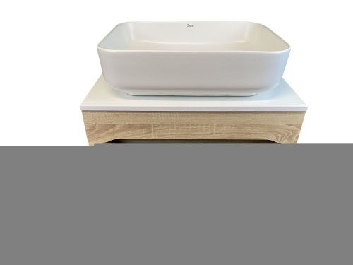 Тумба с раковиной Sintesi STL.W7015_SIN-LVB-APP-409WM 60х60 подвесная цвет бежевый - фото 4