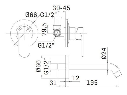 Смеситель для раковины Mamoli Sadler 46070000602K настенный черный - фото 2