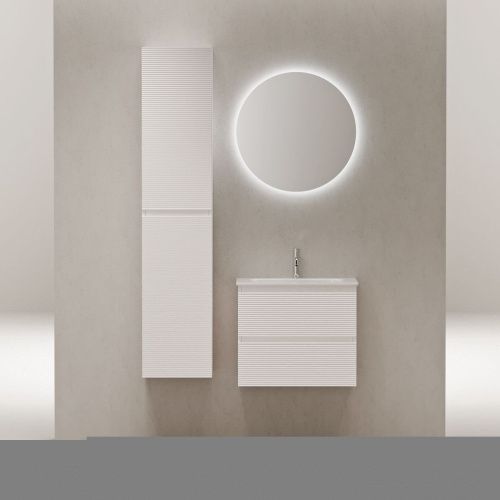 Тумба под раковину Sancos FOLK FL60W 60х40 подвесная цвет белый - фото 2