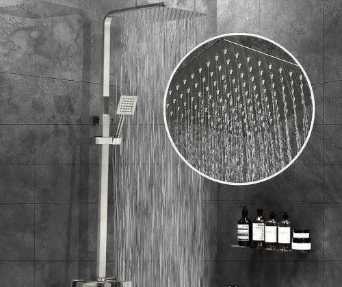 Душевая стойка ALMAes ECO GK-0328 настенная цвет хром - фото 4