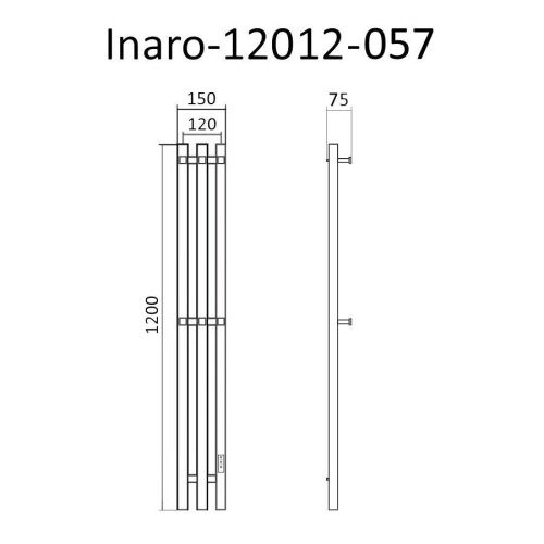 Полотенцесушитель электрический Маргроид Inaro профильный Inaro-12012-057 15х120 хром - фото 5