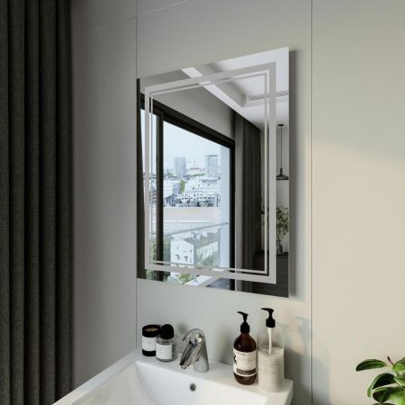 Зеркало с подсветкой Бриклаер Эстель 4627125414299 60х80 подвесное