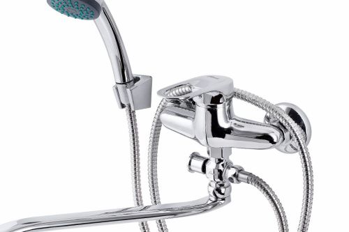 Смеситель для ванны и душа FAUZT FZs-614-117 настенный хром - фото 2