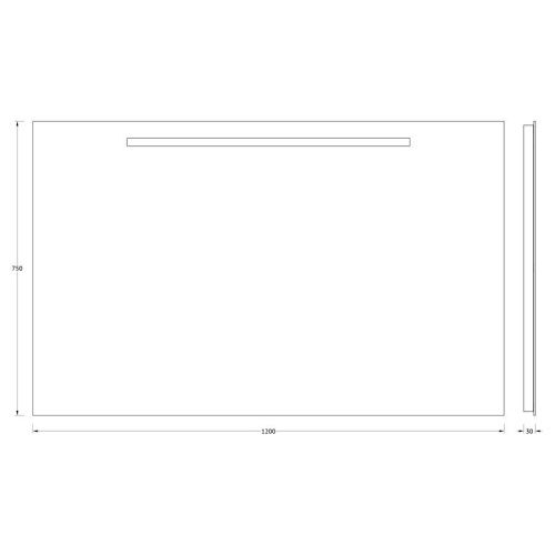 Зеркало с подсветкой Evoform Ledline BY 2108 120х80 подвесное - фото 2