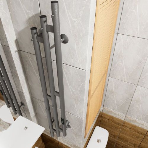 Полотенцесушитель электрический Altasan Бриз Бриз12017Г 15х120 серый - фото 4