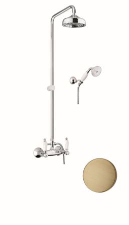 Душевая стойка Fiore 02ZZ0620 настенная цвет бронза