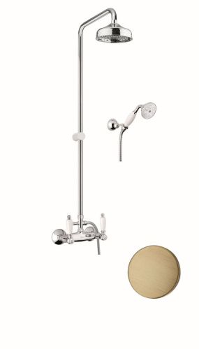 Душевая стойка Fiore 02ZZ0620 настенная цвет бронза - фото 2