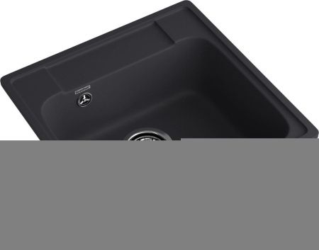 Кухонная мойка Granfest Quarz 48 черный 50х50 цвет черный поверхность матовая