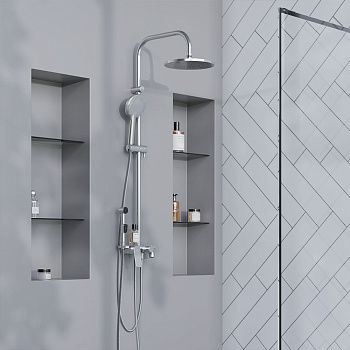 Душевая стойка Damixa Jupiter 977770000 настенная цвет хром