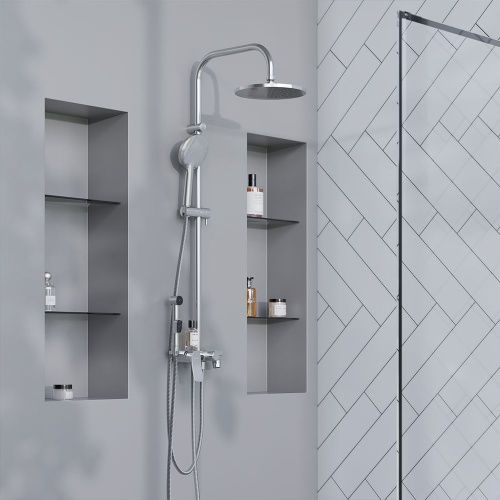 Душевая стойка Damixa Jupiter 977770000 настенная цвет хром