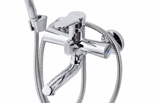 Смеситель для ванны и душа FAUZT FZs-243-B101 настенный хром - фото 2