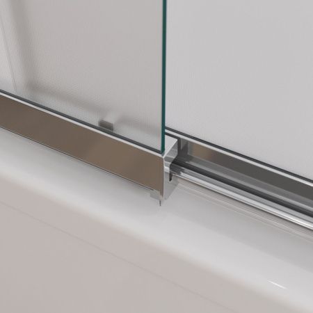 Душевая шторка на ванну Cezares SLIDER SLIDER-VF-11-90/150-P-Cr 90х150 стекло рифленое профиль хром глянцевый ориентация универсальная