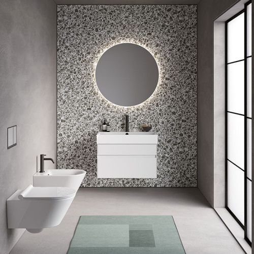 Раковина из сантехнического фарфора Catalano Premium 0220800001 80х50 накладная цвет белый без отверстий под смеситель - фото 2