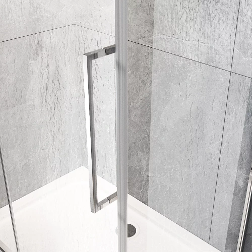 Душевая дверь Veconi Vianno VN34R-120-06-C7 120х195 стекло рифленое профиль хром - фото 4