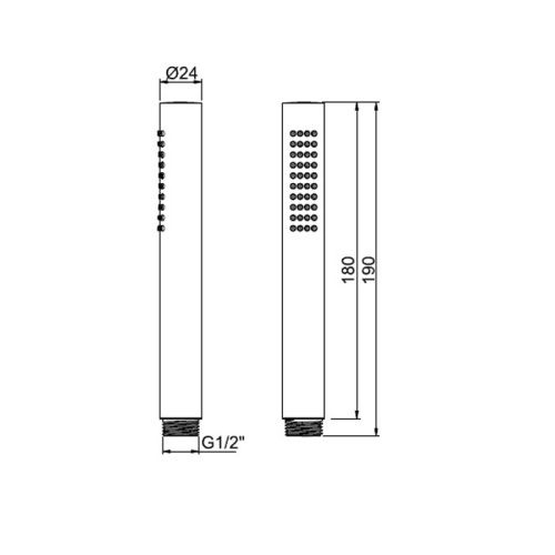 Душевая лейка Almar E082091.HB цвет латунь - фото 2