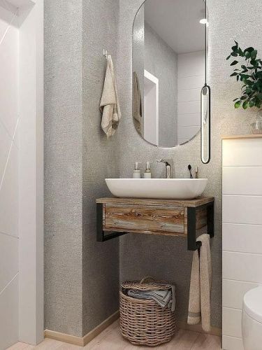 Тумба под раковину 1MarKa Grunge Loft Ц0000001579 60х50 подвесная цвет коричневый - фото 5