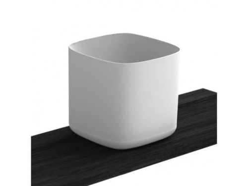 Раковина из сантехнического фаянса Scarabeo Moon 5503 40х40 накладная цвет белый