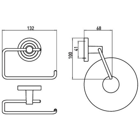 Бумагодержатель Emco Polo 0700 001 02